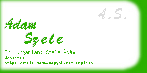 adam szele business card